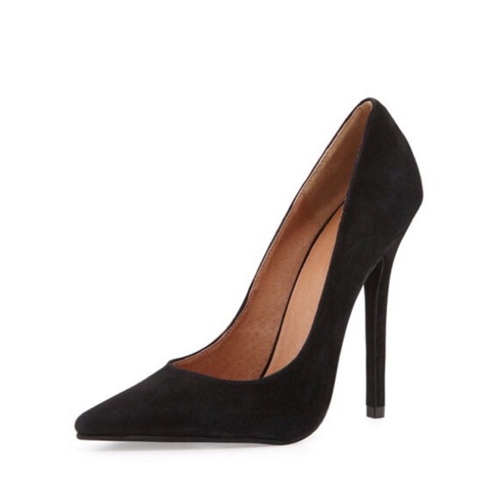Jeffrey Campbell Black Suede Darling Pumps